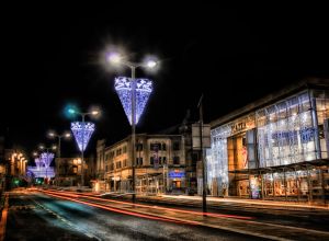 paisley high street at xmas
